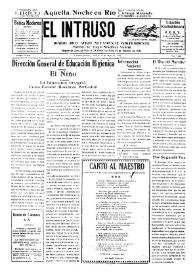Portada:El intruso. Diario Joco-serio netamente independiente. Tomo LXXIV, núm. 7446, sábado 16 de mayo de 1942