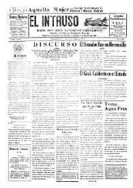 Portada:El intruso. Diario Joco-serio netamente independiente. Tomo LXXIV, núm. 7480, jueves 25 de junio de 1942
