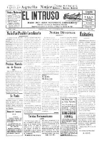 Portada:El intruso. Diario Joco-serio netamente independiente. Tomo LXXIV, núm. 7481, viernes 26 de junio de 1942