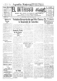Portada:El intruso. Diario Joco-serio netamente independiente. Tomo LXXIV, núm. 7484, martes 30 de junio de 1942