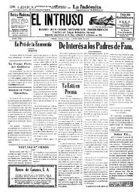 Portada:El intruso. Diario Joco-serio netamente independiente. Tomo LXXV, núm. 7540, viernes 4 de septiembre de 1942