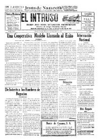 Portada:El intruso. Diario Joco-serio netamente independiente. Tomo LXXV, núm. 7555, miércoles 23 de septiembre de 1942