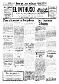 Portada:El intruso. Diario Joco-serio netamente independiente. Tomo LXXV, núm. 7564, sábado 3 de octubre de 1942