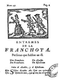 Entremes de La Franchota | Biblioteca Virtual Miguel de Cervantes