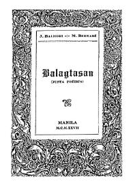 Portada:Balagtasan (justa poética) / Jesús Balmori y Manuel Bernabé