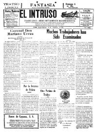 Portada:El intruso. Diario Joco-serio netamente independiente. Tomo LXXV, núm. 7616, domingo 6 de diciembre de 1942