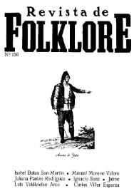 Portada:Revista de Folklore. Tomo 13b. Núm. 156, 1993
