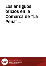 Portada:Los antiguos oficios en la Comarca de “La Peña” (Palencia).(Cartas de Examen y Contratos de Servicio) / Mediavilla De La Gala, Luis Manuel