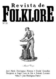 Revista de Folklore. Tomo 5b. Núm. 55, 1985 | Biblioteca Virtual Miguel de Cervantes