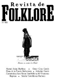 Portada:Revista de Folklore. Tomo 14b. Núm. 165, 1994