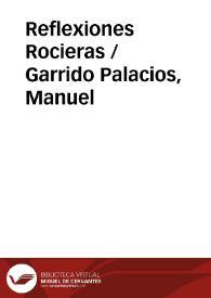 Portada:Reflexiones Rocieras / Garrido Palacios, Manuel