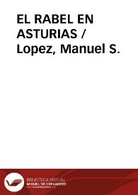 Portada:EL RABEL EN ASTURIAS / Lopez, Manuel S.