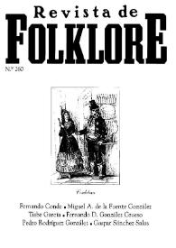 Portada:Revista de Folklore. Tomo 22b. Núm. 260, 2002