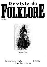 Portada:Revista de Folklore. Tomo 19b. Núm. 228, 1999