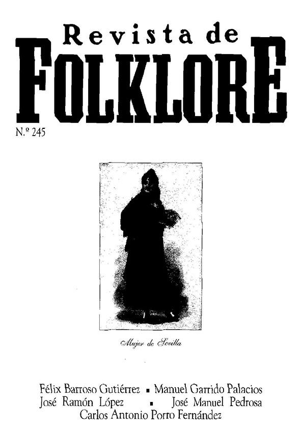 Revista de Folklore. Tomo 21a. Núm. 245, 2001 | Biblioteca Virtual Miguel de Cervantes