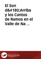 Portada:El Son d´Arriba y los Cantos de Ramos en el Valle de Naviego (Cangas del Narcea) / Santos Nicolas, Aparacio