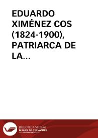 Portada:EDUARDO XIMÉNEZ COS (1824-1900), PATRIARCA DE LA INVESTIGACIÓN FOLKLÓRICO MUSICAL VALENCIANA / Pico Pascual, Miguel AngeL