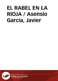 Portada:EL RABEL EN LA RIOJA / Asensio Garcia, Javier