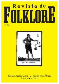 Portada:Revista de Folklore. Tomo 25b. Núm. 296, 2005