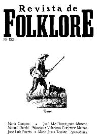 Portada:Revista de Folklore. Tomo 11b. Núm. 132, 1991