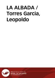 Portada:LA ALBADA / Torres Garcia, Leopoldo