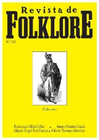 Portada:Revista de Folklore. Tomo 24b. Núm. 287, 2004
