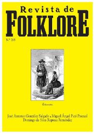 Portada:Revista de Folklore. Tomo 23a. Núm. 268, 2003