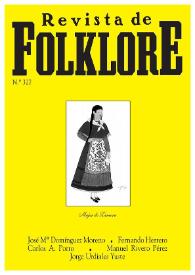 Portada:Revista de Folklore. Tomo 28a. Núm. 327, 2008