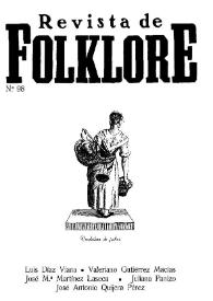 Portada:Revista de Folklore. Tomo 9a. Núm. 98, 1989
