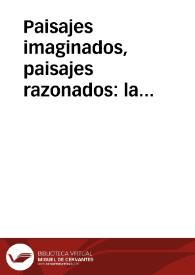 Portada:Paisajes imaginados, paisajes razonados: la representación del paisaje desde una perspectiva etnológica / Dacosta, Arsenio