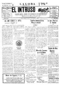Portada:El intruso. Diario Joco-serio netamente independiente. Tomo LXXV, núm. 7631, viernes 25 de diciembre de 1942