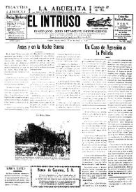 Portada:El intruso. Diario Joco-serio netamente independiente. Tomo LXXV, núm. 7632, martes 29 de diciembre de 1942