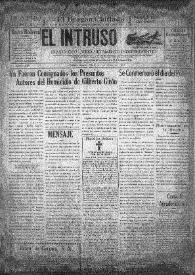 Portada:El intruso. Diario Joco-serio netamente independiente. Tomo LXXV, núm. 7626, martes 5 de enero de 1943