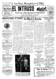 Portada:El intruso. Diario Joco-serio netamente independiente. Tomo LXXVI, núm. 7654, sábado 6 de febrero de 1943