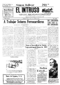 Portada:El intruso. Diario Joco-serio netamente independiente. Tomo LXXVII, núm. 7684, sábado 13 de marzo de 1943