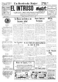 Portada:El intruso. Diario Joco-serio netamente independiente. Tomo LXXVII, núm. 7704, martes 6 de abril de 1943
