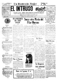 Portada:El intruso. Diario Joco-serio netamente independiente. Tomo LXXVII, núm. 7705, miércoles 7 de abril de 1943