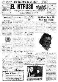 Portada:El intruso. Diario Joco-serio netamente independiente. Tomo LXXVII, núm. 7707, viernes 9 de abril de 1943