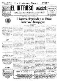 Portada:El intruso. Diario Joco-serio netamente independiente. Tomo LXXVII, núm. 7709, domingo 11 de abril de 1943