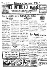 Portada:El intruso. Diario Joco-serio netamente independiente. Tomo LXXVII, núm. 7716, martes 20 de abril de 1943