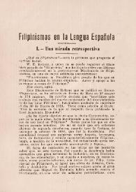 Portada:Filipinismos en la Lengua Española / Jaime C. De Veyra