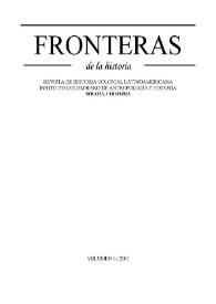Fronteras de la Historia. Vol. 6, núm. 6, 2001