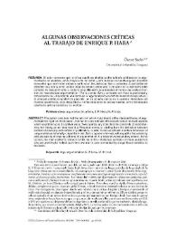 Algunas observaciones críticas al trabajo de Enrique P. Haba / Óscar Sarlo | Biblioteca Virtual Miguel de Cervantes