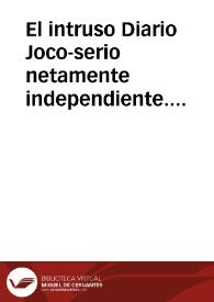 Portada:El intruso. Diario Joco-serio netamente independiente. Tomo LXXVIII, núm. 7898, martes 12 de octubre de 1943