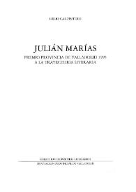 Portada:Julián Marías : Premio Provincia de Valladolid 1995 a la trayectoria literaria [Fragmento] / Helio Carpintero