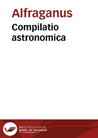 Compilatio astronomica | Biblioteca Virtual Miguel de Cervantes