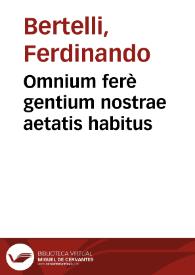 Portada:Omnium ferè gentium nostrae aetatis habitus