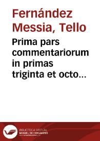 Portada:Prima pars commentariorum in primas triginta et octo leges Tauri