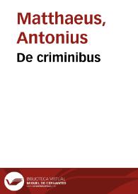 Portada:De criminibus