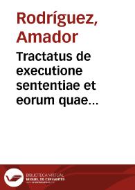 Portada:Tractatus de executione sententiae et eorum quae paratam habent executionem